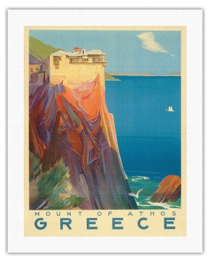 Greece Vintage Travel Poster